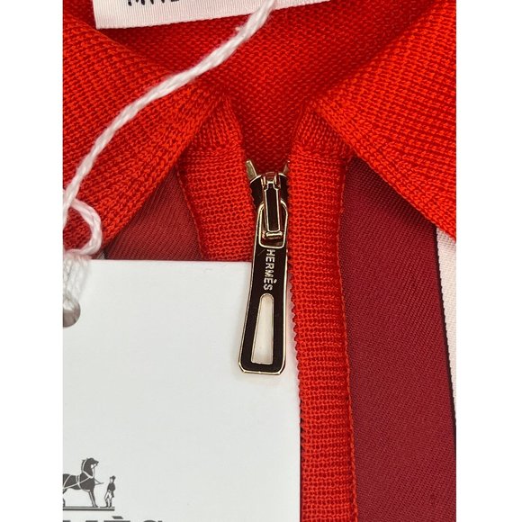 New Hermes Womens Constellation Cardigan Silk Twill & Silk Tricotage EU Size 42 - Picture 8 of 14